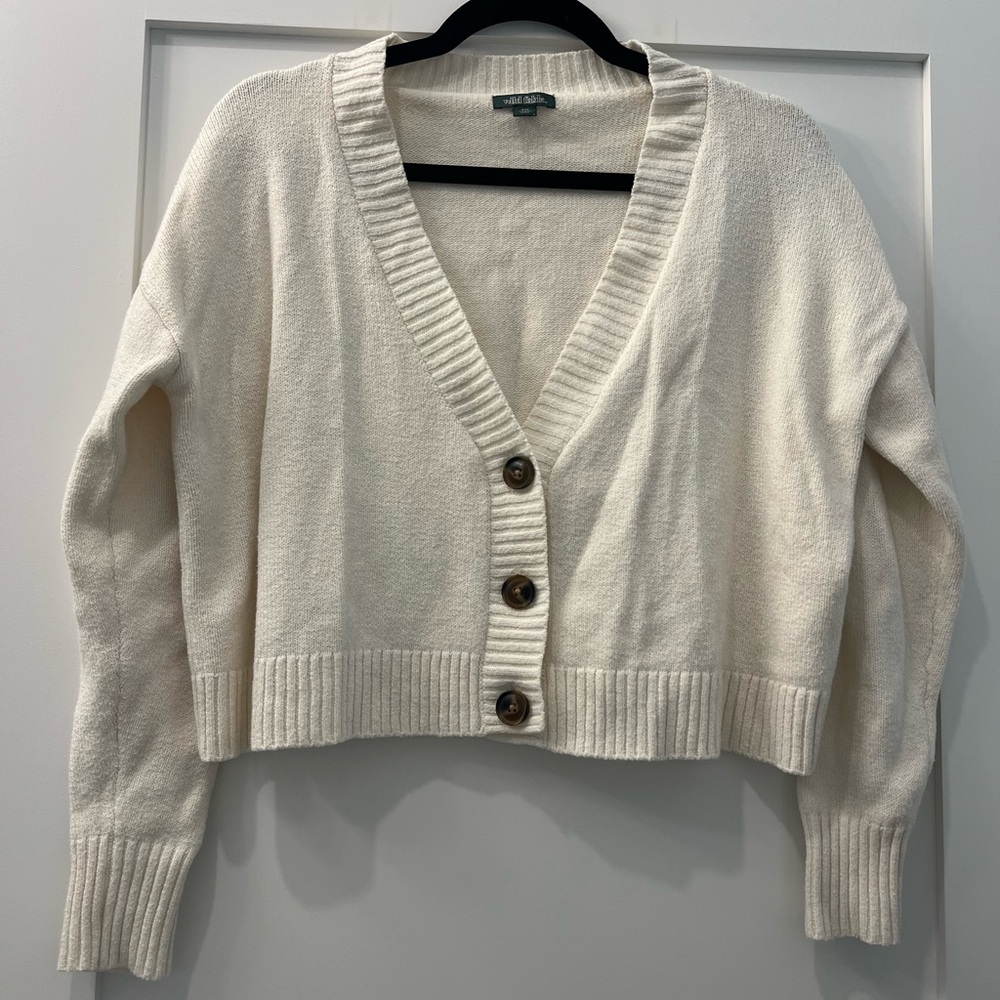 Wild Fable cream cardigan oversized fit